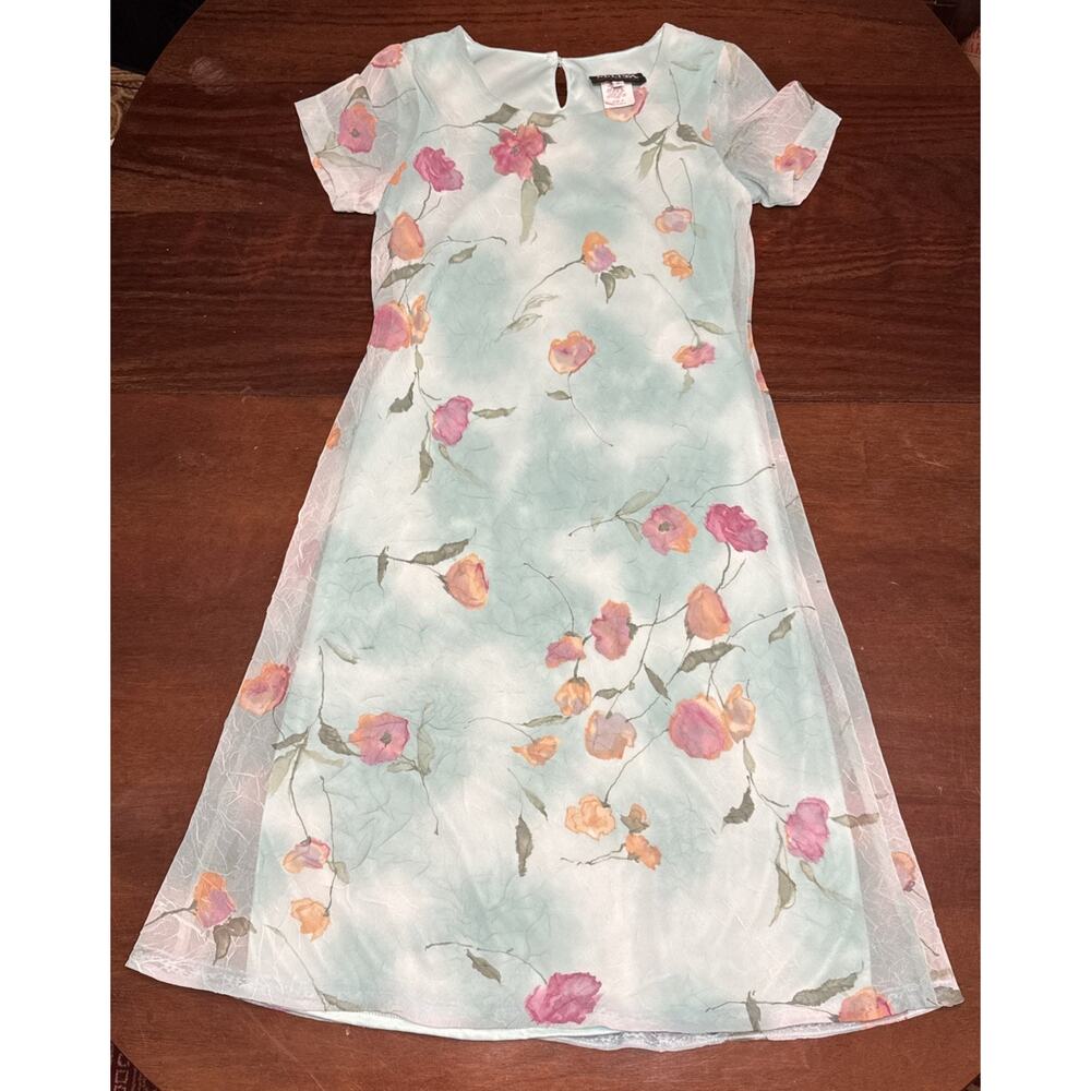 Vintage Melissa Collection Sz 6 Women’s Floral Lined Dress